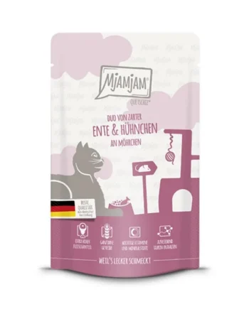 MjaMjaM Gato - Pouch de pollo y pato con zanahoria 125gr