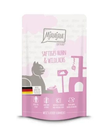 MjaMjaM Gato - Pouch pollo con salmón salvaje 125gr
