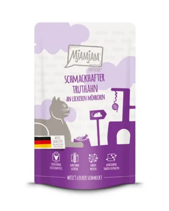 MjAMjAM - Pavo gustoso sobre deliciosas Zanahorias 125g