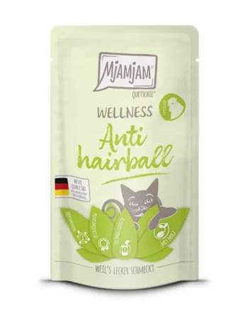 MjaMjam - Pouch Wellness Anti Hairball Pollo 125gr