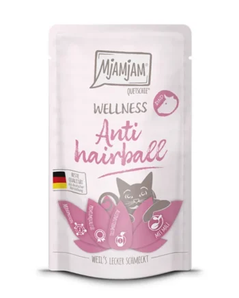 MjaMjam - Pouch Wellness Anti Hairball Ternera 125gr