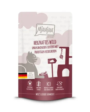 MjAMjAM - Venado sustancioso & conejo con arándanos afrutados 125g