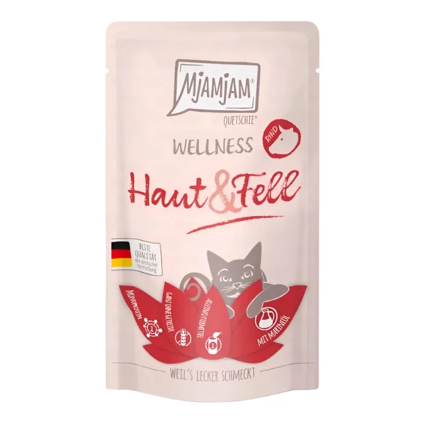 MjAMjAM Wellness Piel y Pelo para Gatos 125g