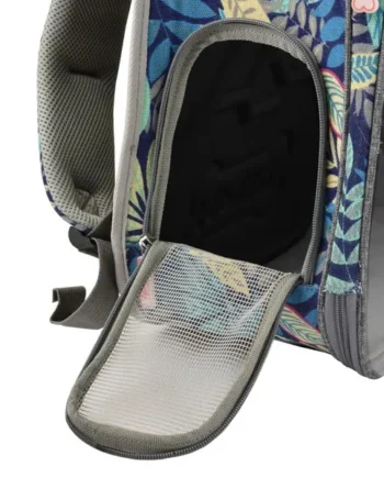 Mochila Para Mascotas Space con Flores 33X26X43 cm