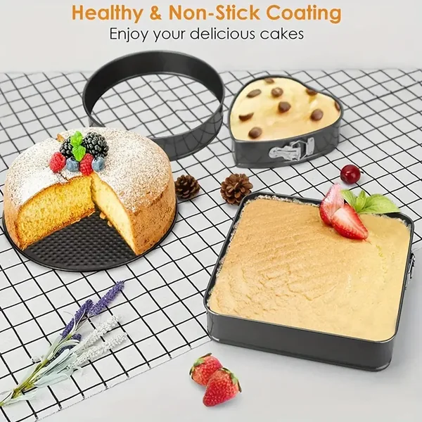 Molde para horno cuadrado Clip-Clap desmontable 24 cm Negro