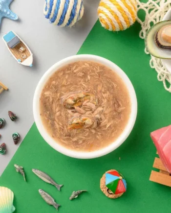 Moochie- Atún con mejillón de labio verde en gelatina 70gr