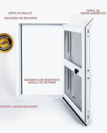 Mosquitera Abatible para puerta a medida