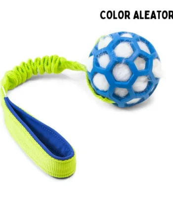 Motivador con pelota JW Pet Hol-EE Roller y piel de oveja interior