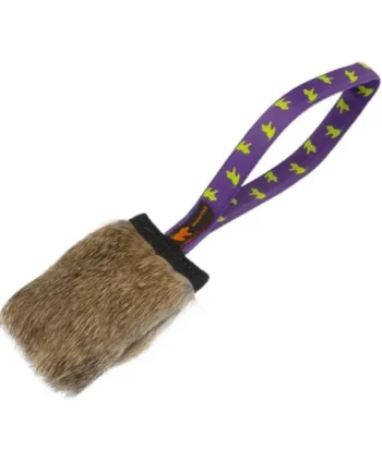 Motivador de bolsillo con squeaker y piel de conejo - Tug-E-Nuff