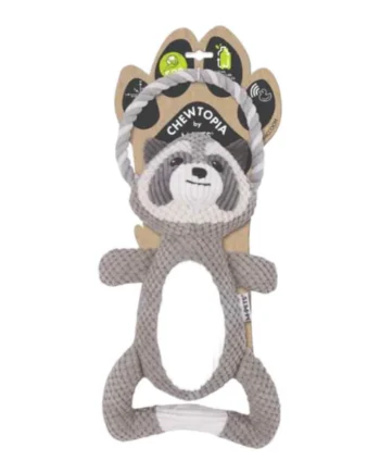 M-Pets Chewtopia ECO Mapache — Peluche Sostenible para Perros
