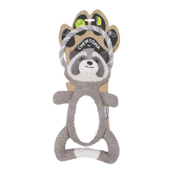 M-Pets Chewtopia ECO Mapache — Peluche Sostenible para Perros