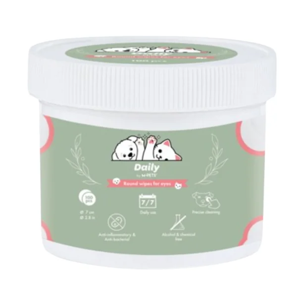 M-Pets Daily Discos Limpiadores de Ojos para Perros y Gatos