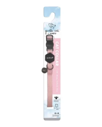 M-Pets Gentle Cat Collar para Gatos — Ajustable Rosa
