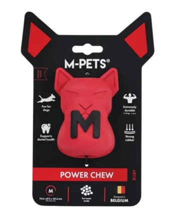 M-Pets Power Chew — Juguete de Caucho Ultra Resistente para Perros