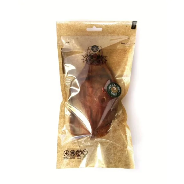 Mr Bones Oreja de cerdo ibérico para perros- Snack dental 100% Natural