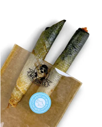 Mr Bones Rollitos de Salmón Atántico – Snack dental 100% Natural