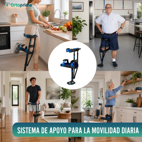 Muleta de Rodilla Manos Libres | Regulable en Altura