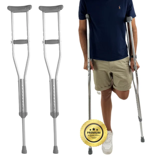 Muletas Adulto Axilares | Muletas Regulables Aluminio Pack x2
