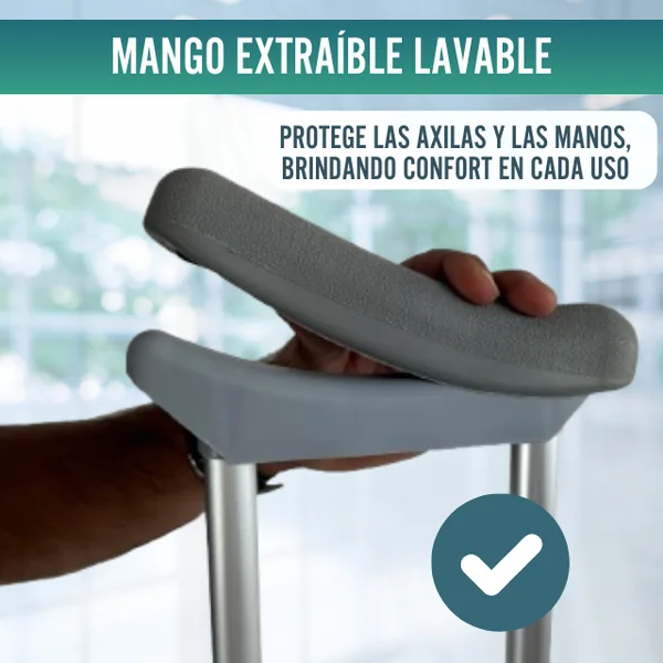 Muletas Adulto Axilares | Muletas Regulables Aluminio Pack x2
