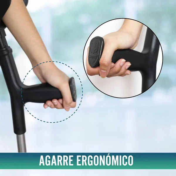 Muletas Regulables con Conteras Anchas