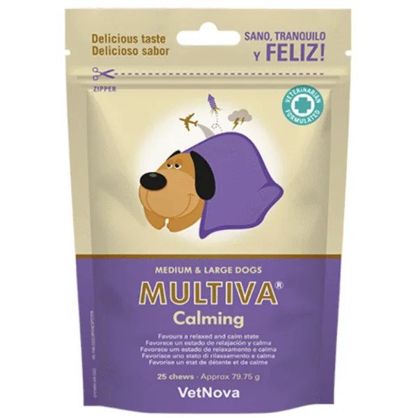 Multiva Calming perros medianos grandes Calmante perros 25 chews