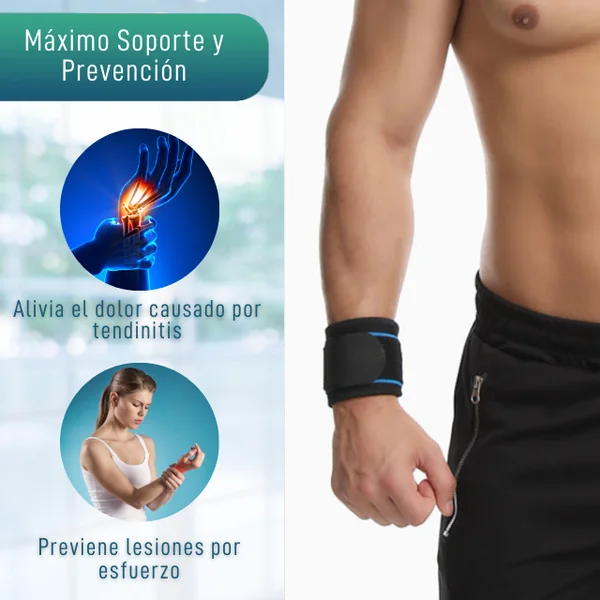 Muñequera Deportiva Ajustable Muñequera Tendinitis Ortopédica