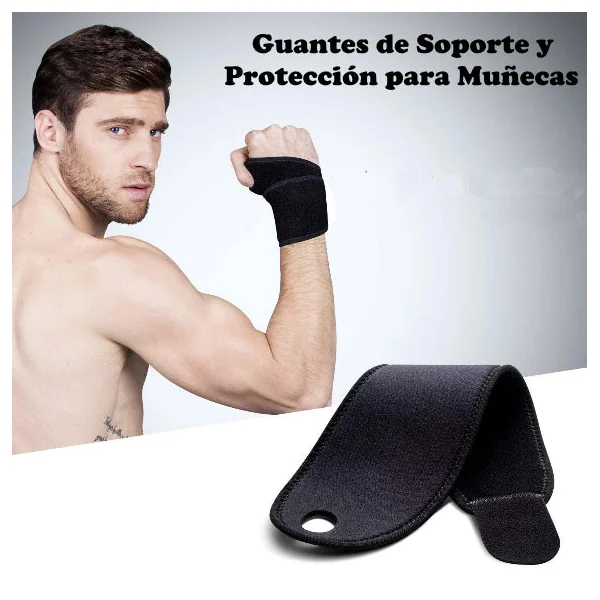 Muñequera pulgar | Por Unidad | Negro y Azul