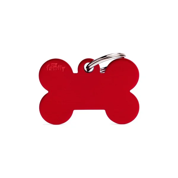 MyFamily - Chapa Basic Hueso Grande en Aluminio