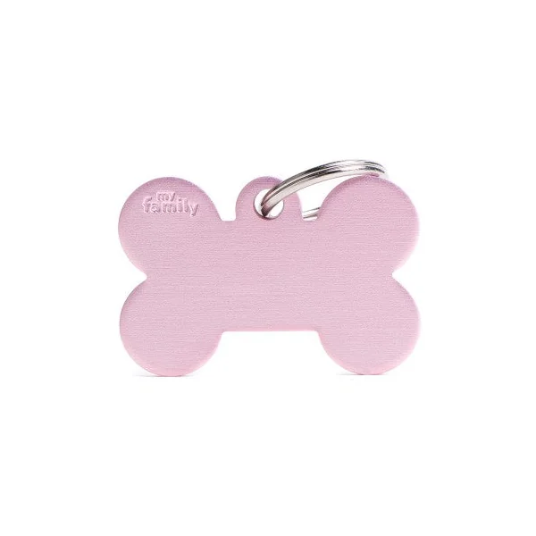 MyFamily - Chapa Basic Hueso Grande en Aluminio