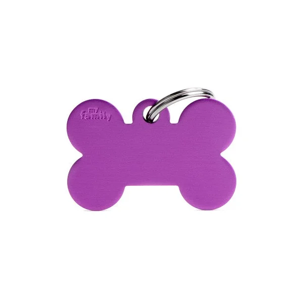 MyFamily - Chapa Basic Hueso Grande en Aluminio