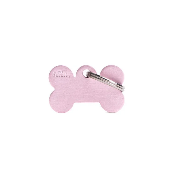 MyFamily - Chapa Basic Hueso Pequeño en Aluminio