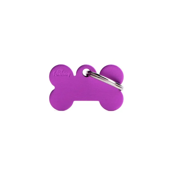 MyFamily - Chapa Basic Hueso Pequeño en Aluminio