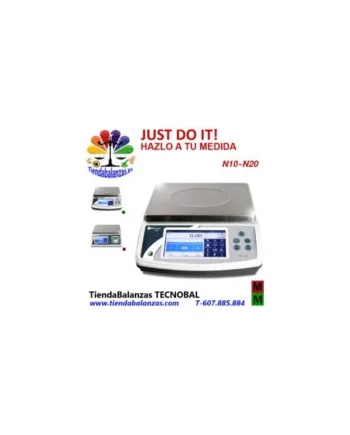 N10-6/15/30Kg 0.1/0.5/1/5/10g 300x230mm control peso Baxtran