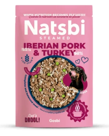 Natsbi - Cerdo Ibérico & Pavo para Perros 500g