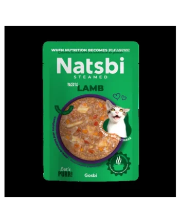 Natsbi - Cordero para gatos 80g