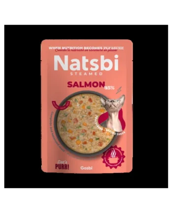 Natsbi - Salmón para gatos 80g