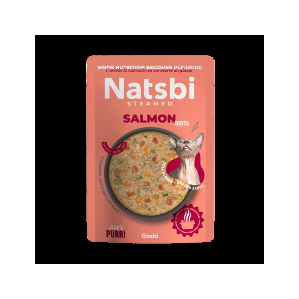 Natsbi - Salmón para gatos 80g