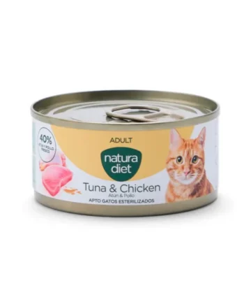Natura Diet Adult Atún y Pollo Paté Lata Gatos