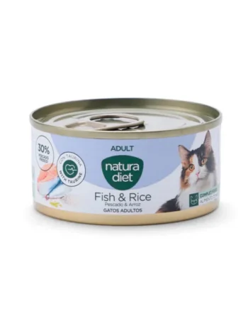 Natura Diet Adult Pescado y Arroz Paté Gatos