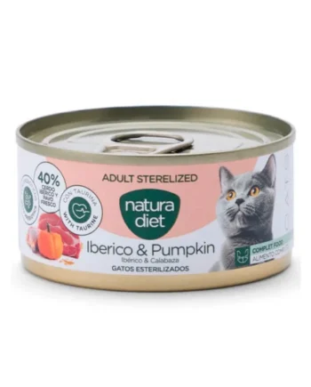 Natura Diet Adult Sterilized Ibérico Paté Gatos