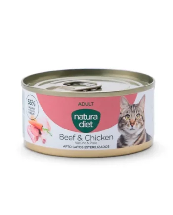 Natura Diet Adult Vacuno y Pollo Paté Latas Gatos