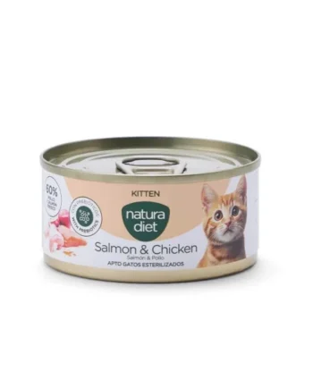 Natura Diet Kitten Salmón y Pollo Paté