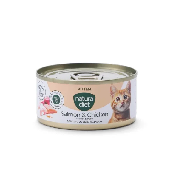 Natura Diet Kitten Salmón y Pollo Paté