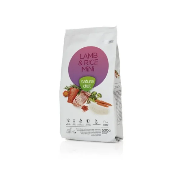 Natura Diet Lamb & Rice Mini para Perros