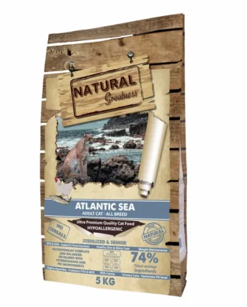 Natural Greatness Atlantic Sea para Gatos Esterilizados, Adultos y Senior