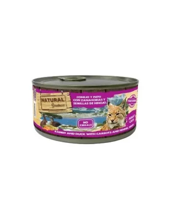 Natural Greatness Conejo y Pato con Zanahorias y Semillas de Hinojo Gato Latas