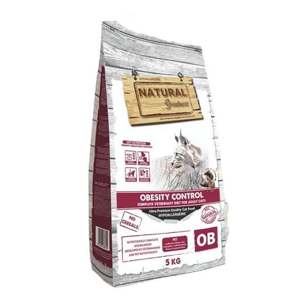 Natural Greatness Gato dieta veterinaria Obesity