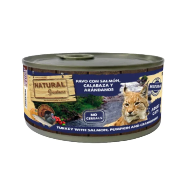 Natural Greatness pavo y salmon 185 gr