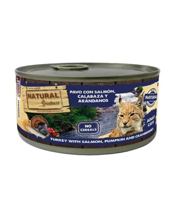 Natural Greatness Pavo y Salmón – Comida Húmeda para Gatos Adultos