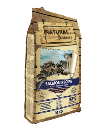 Natural Greatness Perro Receta Salmon adultos